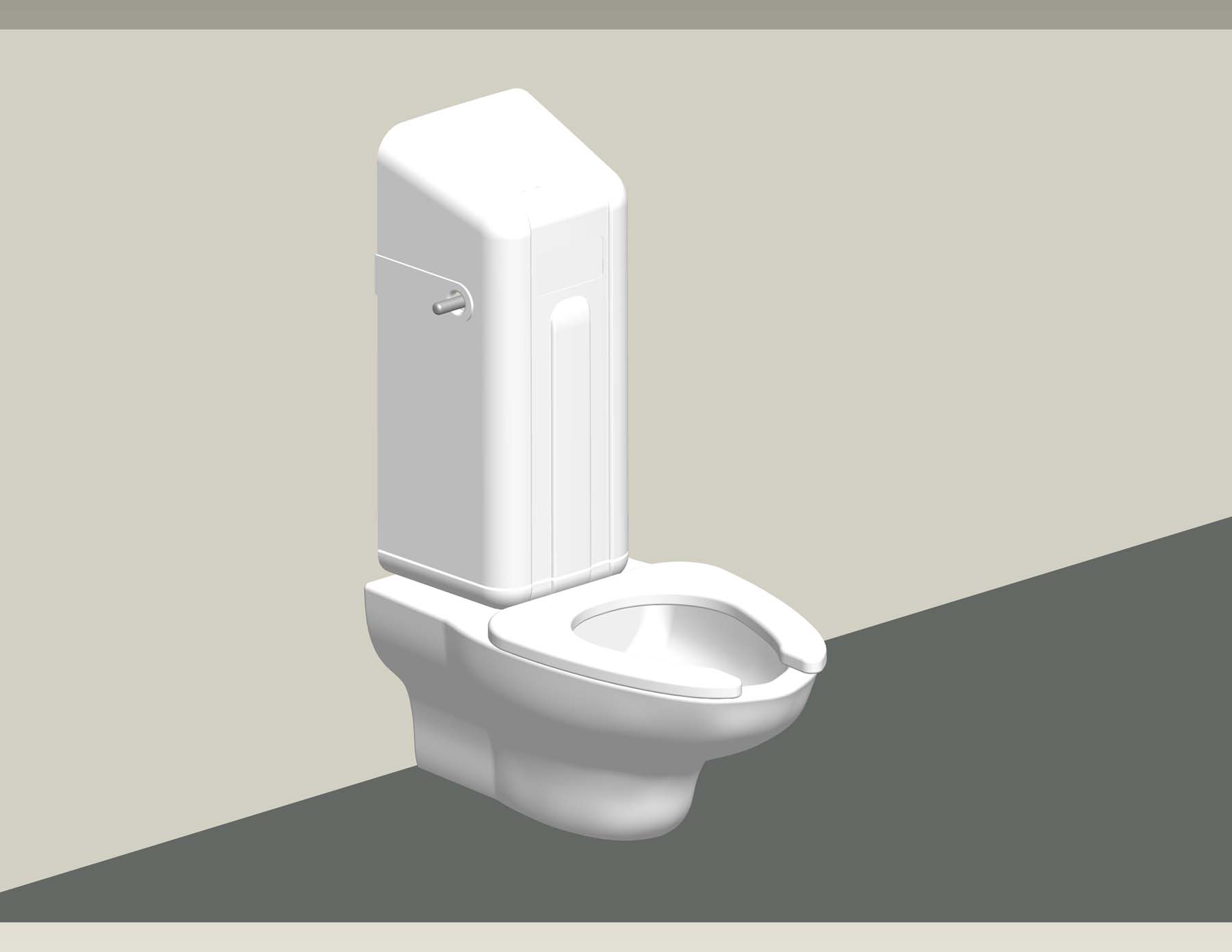 Ligature Resistant Flush Valve Cover Demonstration - 2 on toilet