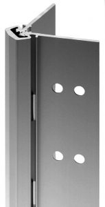 Ligature resistant concealed geared continuous hinge