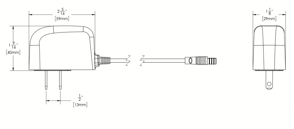 Diagram of A/C conversion kit for the ligature resistant sensor faucet