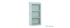 sea spray color 3 shelf storage unit