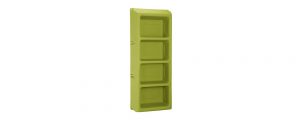 Suicide Resistant Attenda 4 Shelf Storage Unit in Meadow color option