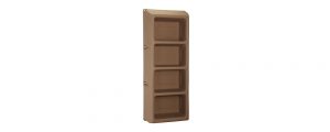 Suicide Resistant Attenda 4 Shelf Storage Unit in Pine Cone color option