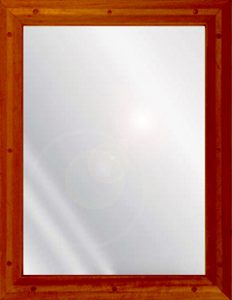 Ligature Resistant Wood Framed Stainless Steel Mirror