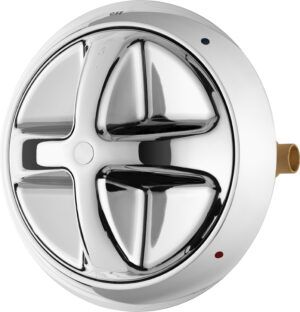 Ligature Resistant Shower Valve Handle and Escutcheon Plate
